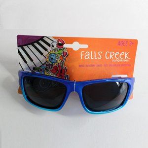 Falls Creek Boy's Sunglasses Youth 3+ Blue Turquoise 100% UVA UVB Unisex